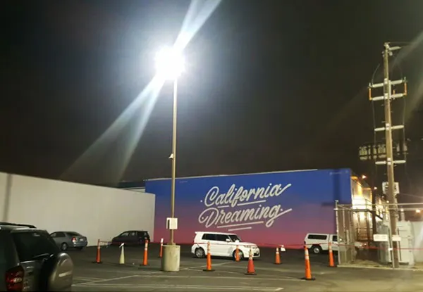 Commercial Parking Lot LED Lighting Installation in Orange County, CA